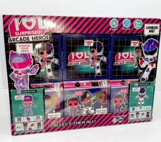 Кукла "LOL Arcade" в коробке 3 шт. ТВ002 (игровой автомат)