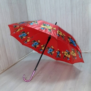 Зонтик женский цветной (тросточка)