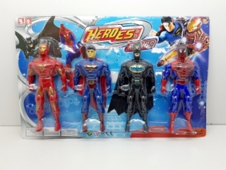 Набор героев из серии "Heroes" на картоне 4 шт. 880-4