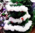 Мишура белая 14 см*2 м J-17