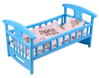 Кровать для куклы с постелькой ККП002/4 (Green Plast)