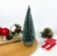 Елочка на деревянной подставке 15см. А88-1