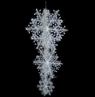Подвеска "Снежинки 3D" 3 шт. Z1 (35*27*18 см.)