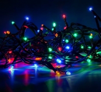 Гирлянда электрическая 100 лампочек/ 682 (теплый, холодный, цветной)