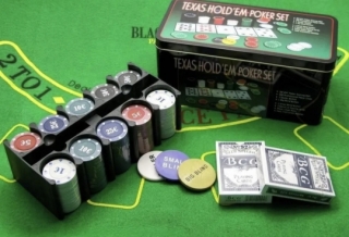 Настольная игра "Poker" в металлическом футляре 