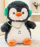 Пингвин в наушниках 25 см. (антистресс)