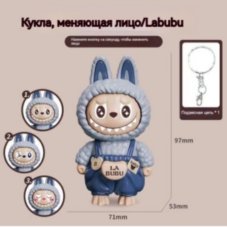 Брелок "Labubu Face Mix" 