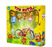 Набор героев из серии "Три кота" в коробке 5 шт. N73