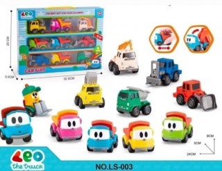 Набор машин в коробке 9 шт. LS-003 (Грузовичок Лева)
