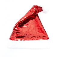 Колпак Деда Мороза велюровый 013 ( с пайетками)