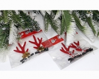 Уточки для волос 2 шт. 2653-15 (новогоднии)