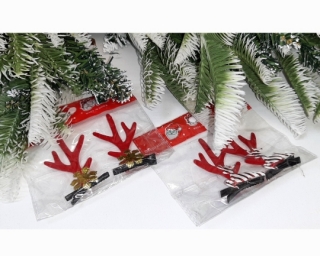 Уточки для волос 2 шт. 2653-15 (новогоднии)