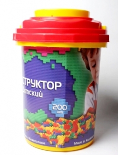 Конструктор в ведре (200 дет.)