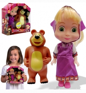 Кукла "Маша и Медведь" в коробке 2 шт. 3001-2