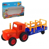 Трактор в коробке NF2024-9 (Синий трактор)