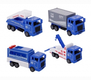 Набор машин в пакете 4 шт. YM-C10 (полиция)