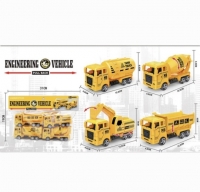 Набор строительных машин в пакете 4 шт. YM-C7