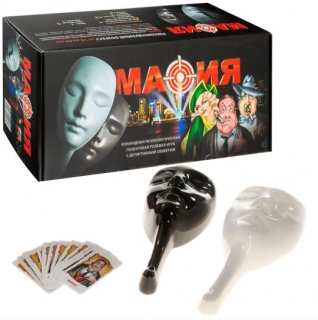 Настольная игра "Мафия" 0134R-63 (с масками)