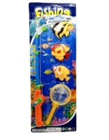 Набор рыбалки на картоне 2303В (3 рыбки)