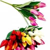 Стат. цв. тюльпаны 45 см. YX-6 (7 голов)