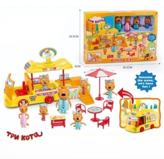 Набор игровой "Три кота. Кафе" в коробке М-8828