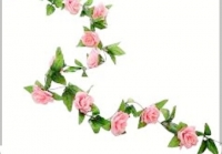 Лиана искусственная с розами 2,45 м. 12-21