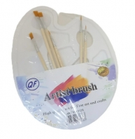Кисточки для рисования в наборе 6 шт. 5528 ( с палитрой)