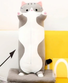 Мяг. Валик "Кошка" 55 см. ( с пледом) 