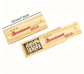 Домино в деревянной коробке, большое 4807D