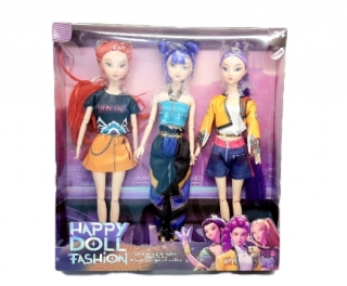 Барби "Happy Doll Fashion" в коробке 3 шт. DX149