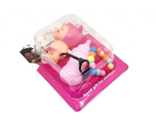 Пупсик "Mini Toys" на картоне SM368-26B (с бутылочкой)