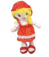 Кукла в шляпе, в сарафане 38 см.