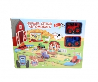 Автотрек в коробке NF2024-16 (Синий трактор)