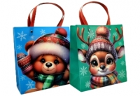 Пакет подарочный новогодний, пластиковый 22*24 4000-04