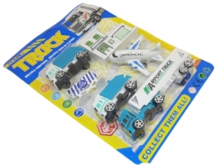 Набор техники на картоне YM-05R (аэропорт)