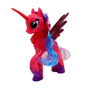 Лошадка Пони музыкальная 21 см. MLY-070 (Единорог)
