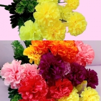 Стат. цв. Гвоздики 47 см. Х-67 ( 7 голов)