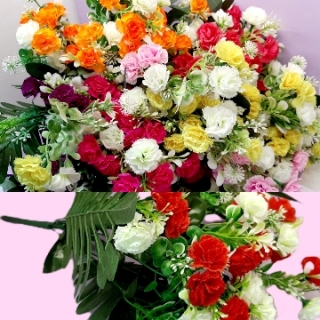 Стат. цв.Гвоздика садовая 50 см. Х-42 ( 12  веточек)