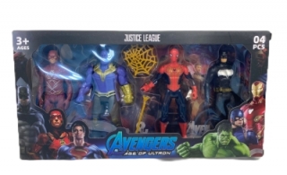 Набор героев из серии "Avengers" в коробке 4 шт. 8154