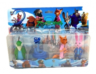 Набор героев из серии "Zootopia" на картоне 4 шт. 9012