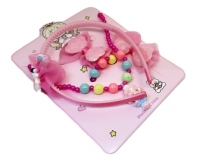 Набор детский (ободок+бусы+браслет+уточки 2 шт.)