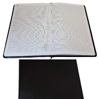 Блокнот 14,5*21 см. 2008-25 (черный/синий)