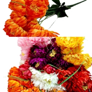 Стат. цв. Хризантемы 50 см. Х-54 ( 9 голов)