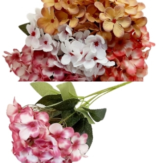 Стат. цв. Гортензия 30 см.196-16 ( 5 веточек)