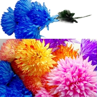 Стат. цв. Хризантемы 67 см. QR-24 (7 голов)