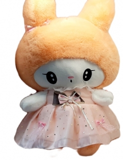 Мяг. Зайчик "Санрио" в платье 63 см.