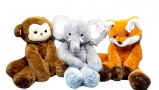 Мяг.Слон/Лиса/Обезьяна-обнимашка 60-65 см.