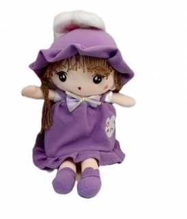 Мяг. Кукла "Куроми" черная/фиолетовая 60 см.