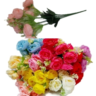 Стат. цв. Роза китайская 36 см. Х-14 (5 веточек)