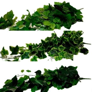 Стат. цв. Веточка с листочками 1 м. JH-3/4/5 ( 9 веточек)